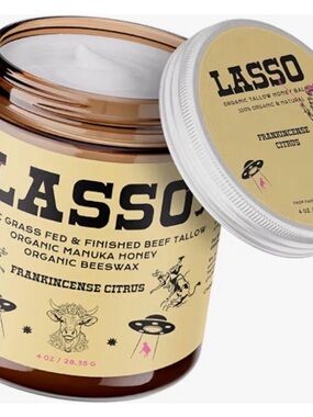 NEW LASSO Frankincense Citrus Beef Tallow Manuka Honey Balm Moisturizer